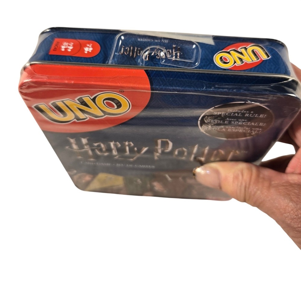 Mattel Harry Potter UNO Card Game Collector Tin Special Rule FNC43 New Sealed - Picture 2 of 6